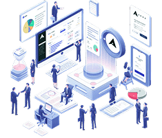 Illustration of automated provisioning and analytics for a tech firm