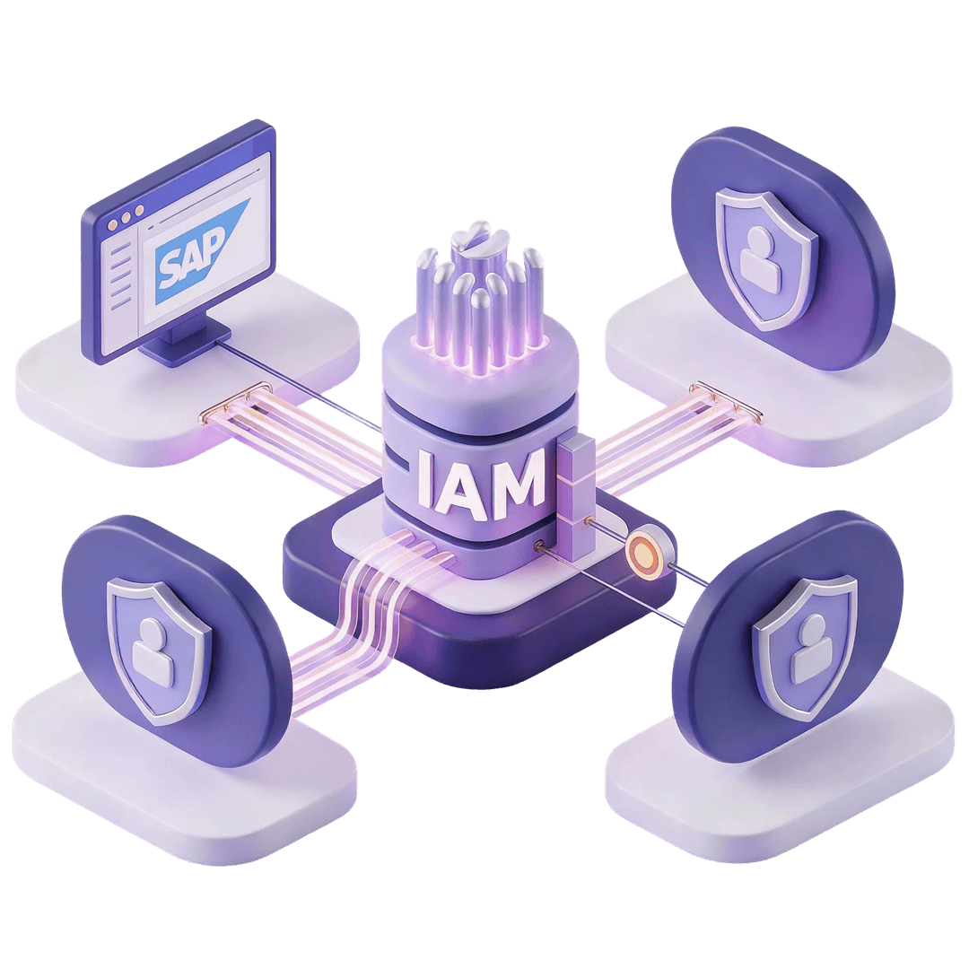 Illustration of simplified UX and access flows